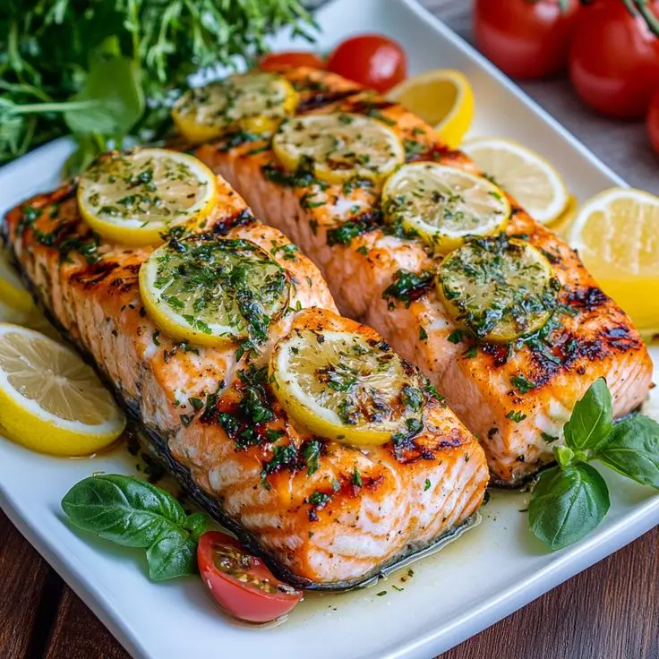 Grilled Fish Salmon:  PLAT 300g